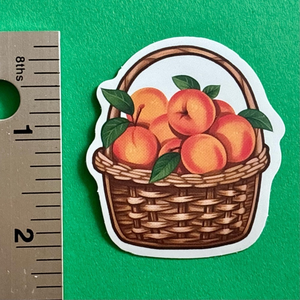 10/$10 Peaches Aesthetic Vinyl Sticker -Waterproof Water Bottle Laptop Scrapbook